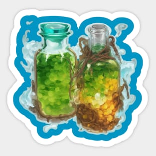 D&D Magical Fantasy Mysterious Potions Sticker